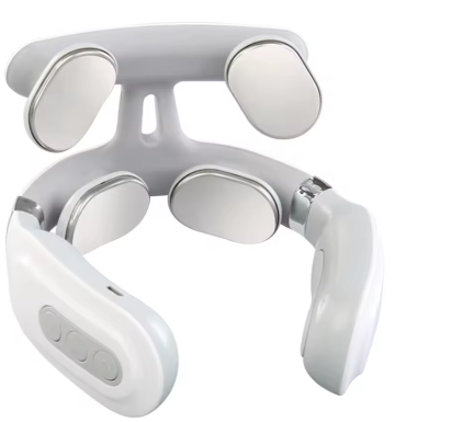 4-Head Neck Massager — USB Rechargeable Cervical Massager, Perfect Gift for Women & Men